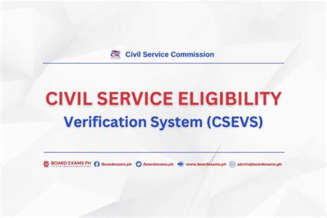 civil service eligibility verification system